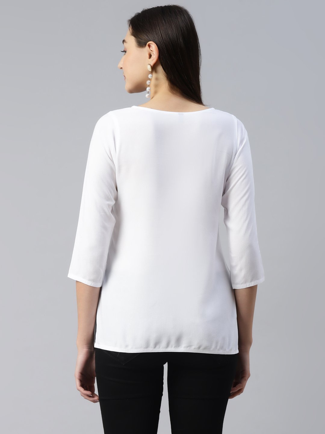 Jannat Kashmiri White Kurti - Image 6