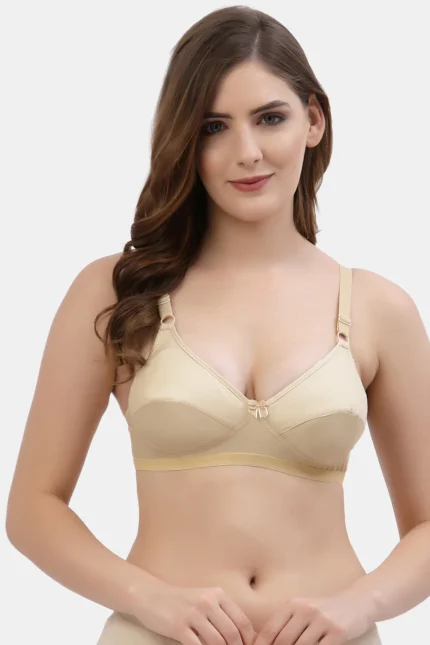 Skin Non-Wired Flora Cotton Full-Coverage Bra