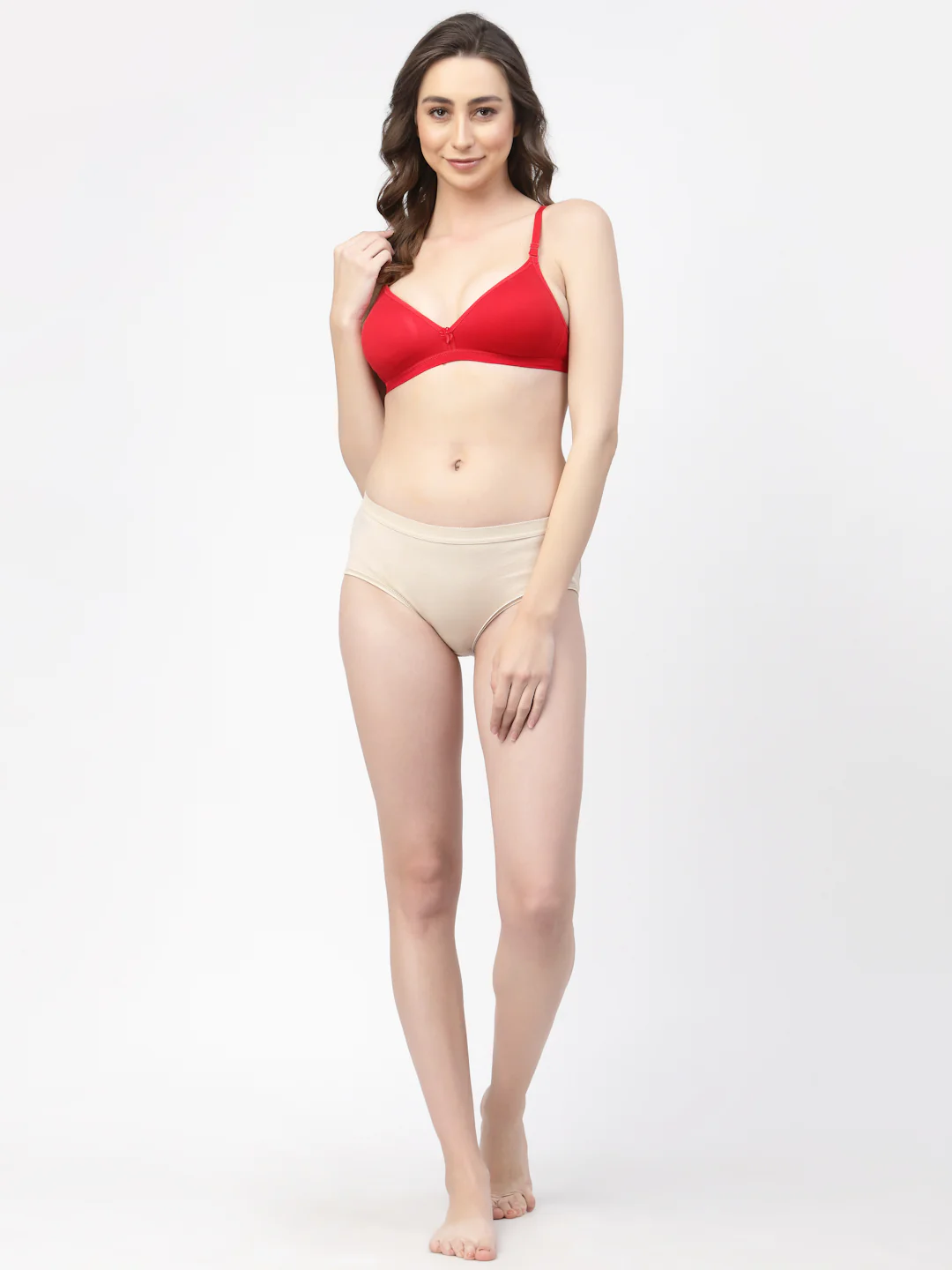 Women's Convertible Straps T-Shirt Bra Non Padded & Non-Wired Medium Coverage - Image 9