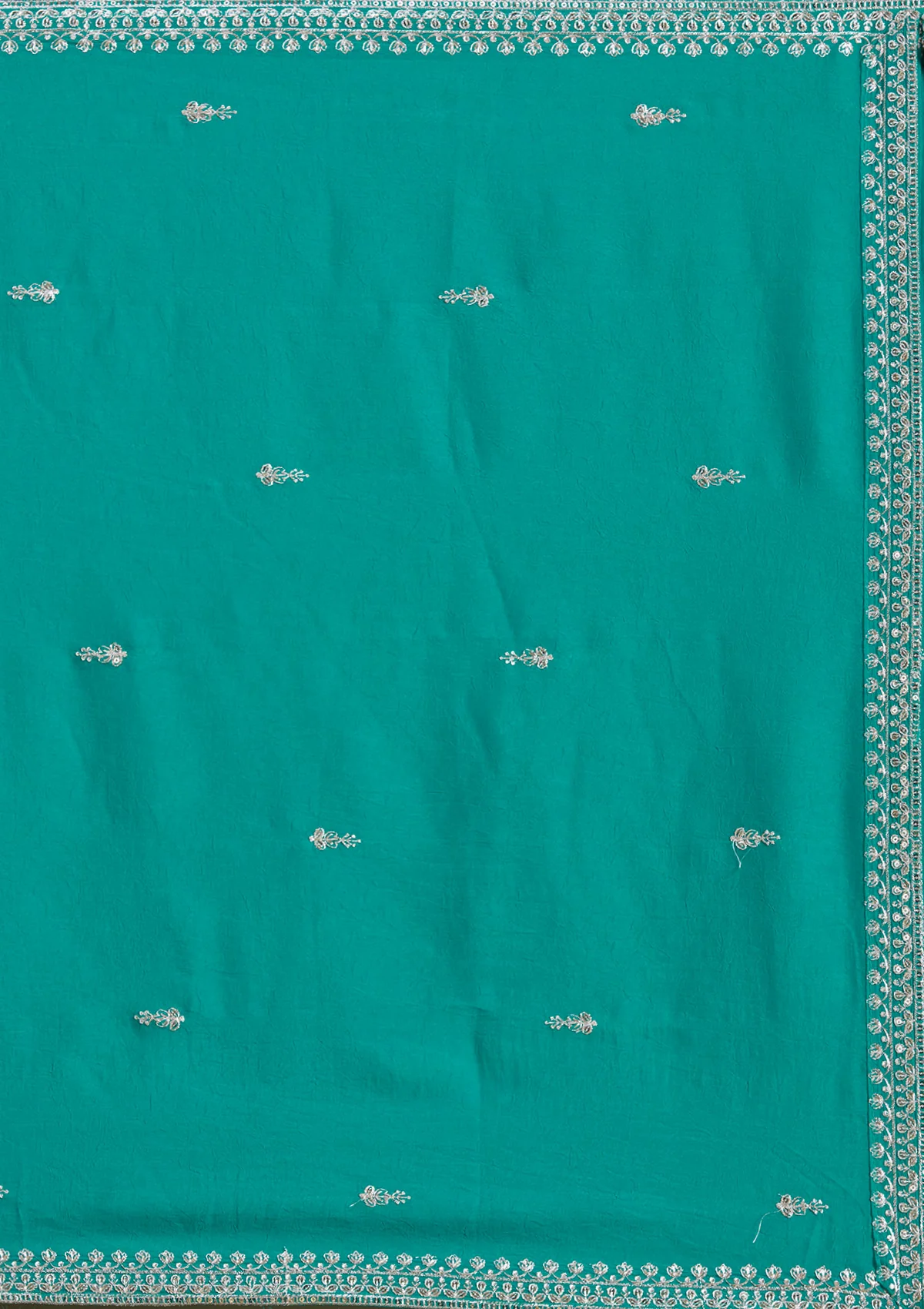 Zariwork (Silver) Soft Raw Silk Readymade Lehenga - Image 27