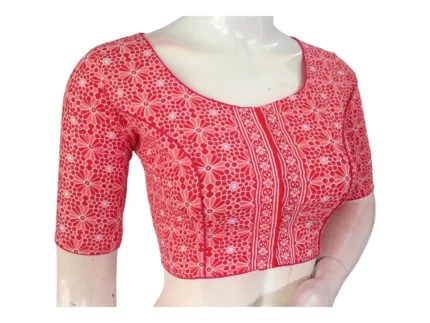 Comfortable Cotton Saree Blouses | High Neck Design | Ready-to-Wear
