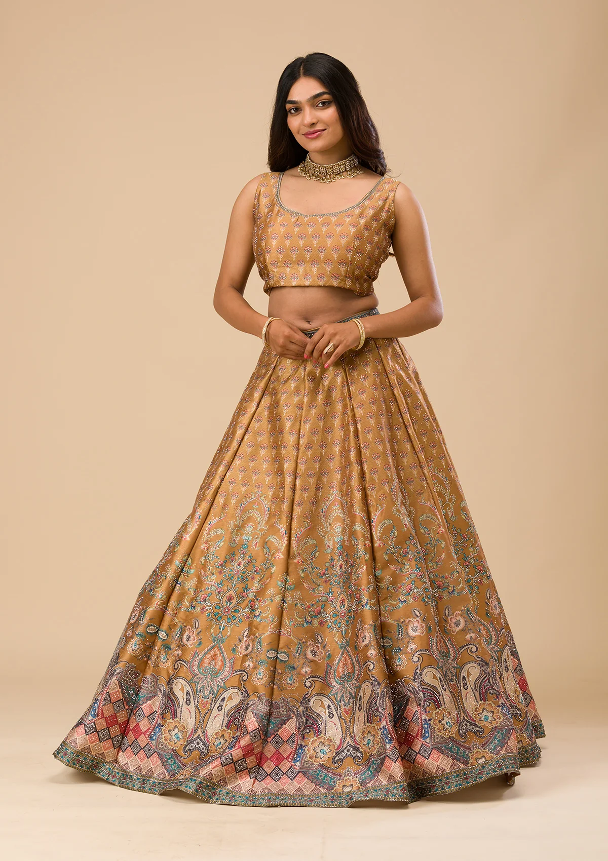 Swaroski Banarasi Readymade Lehenga Set - Image 4