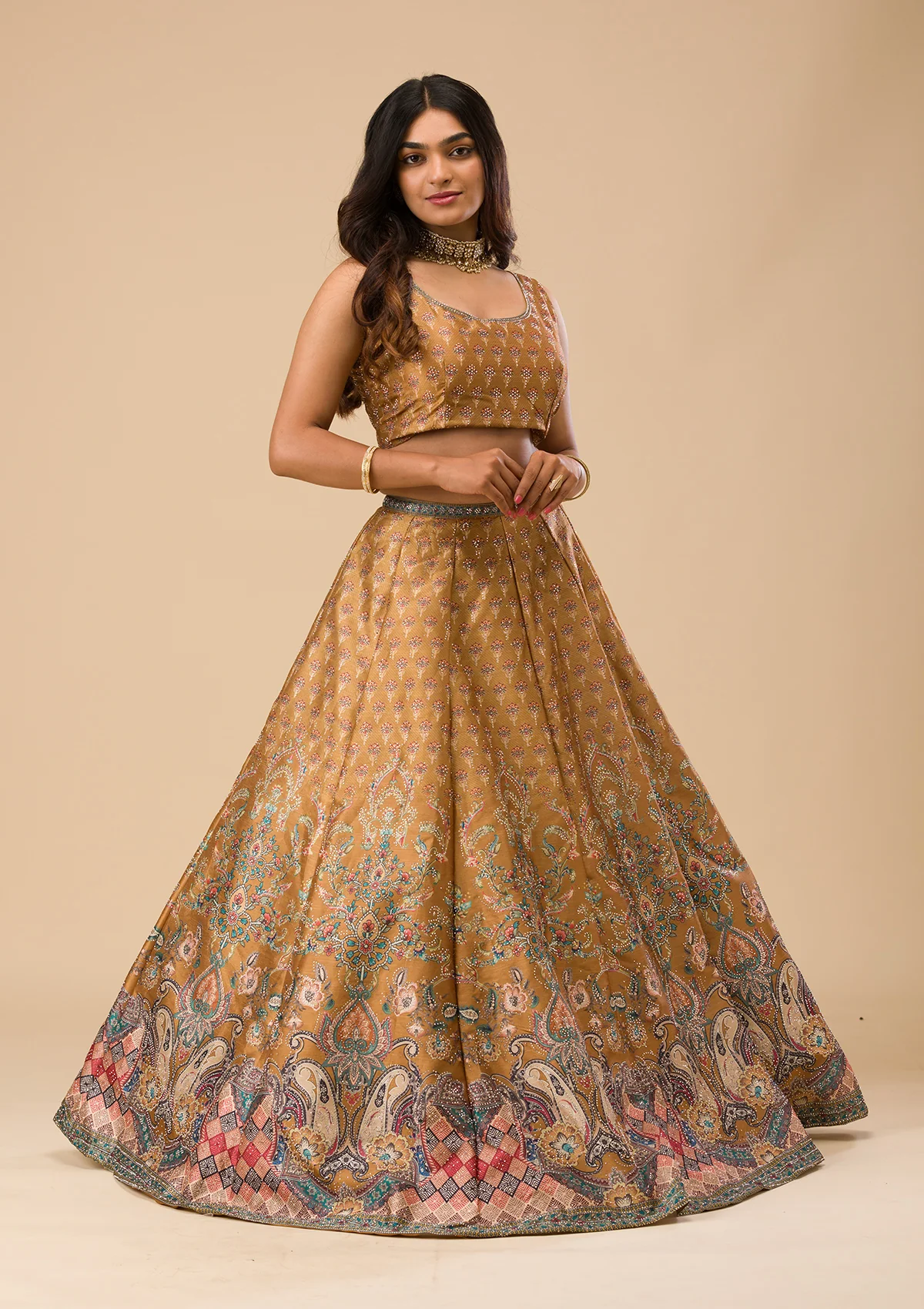 Swaroski Banarasi Readymade Lehenga Set