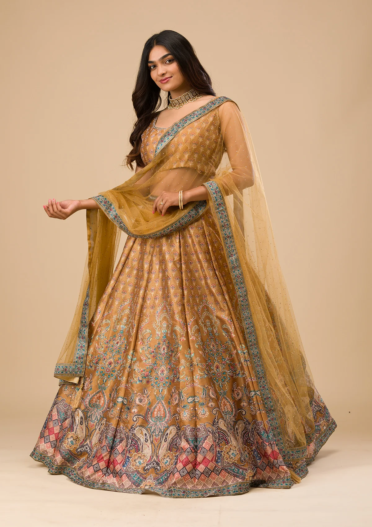 Swaroski Banarasi Readymade Lehenga Set - Image 10
