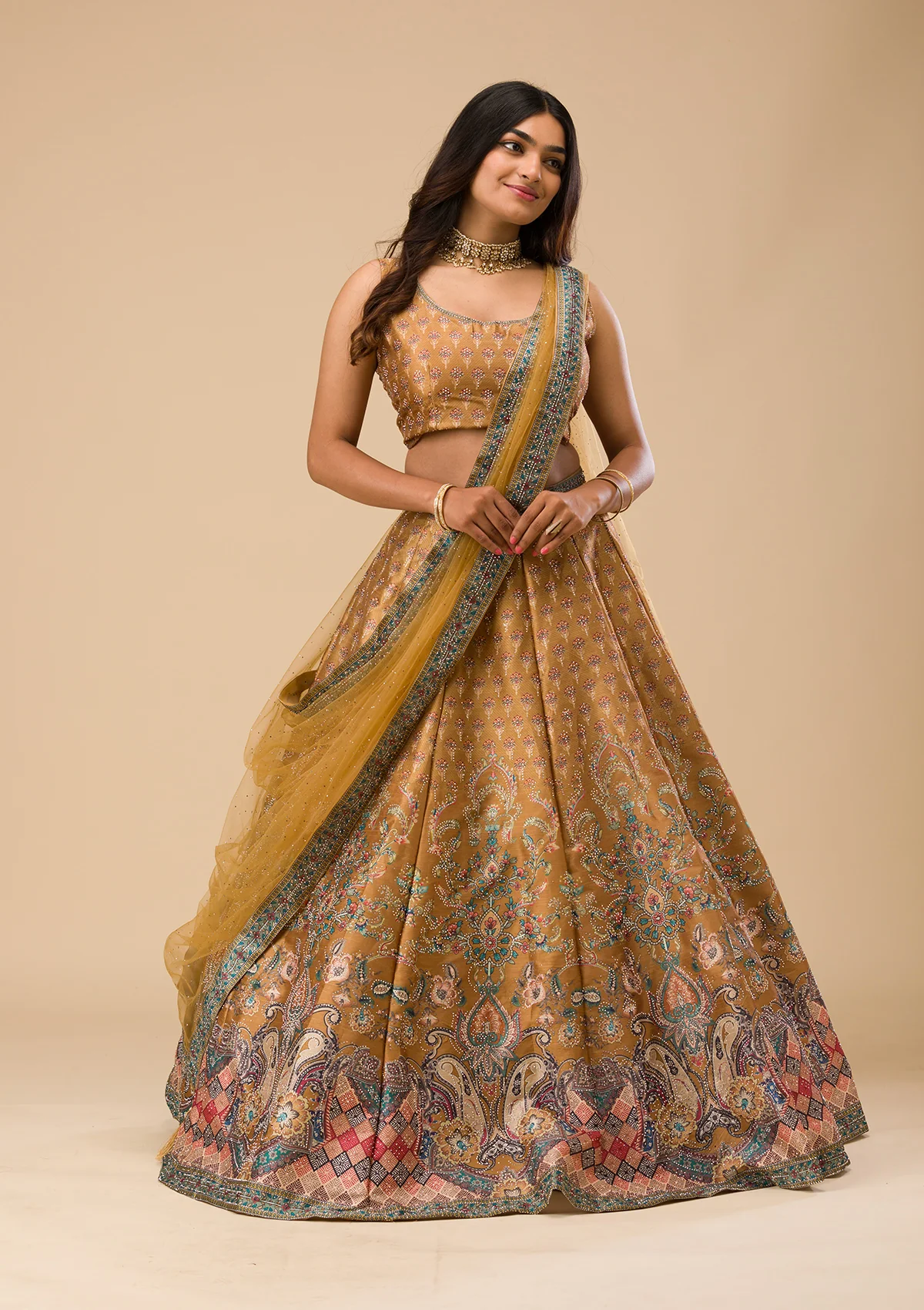 Swaroski Banarasi Readymade Lehenga Set - Image 2