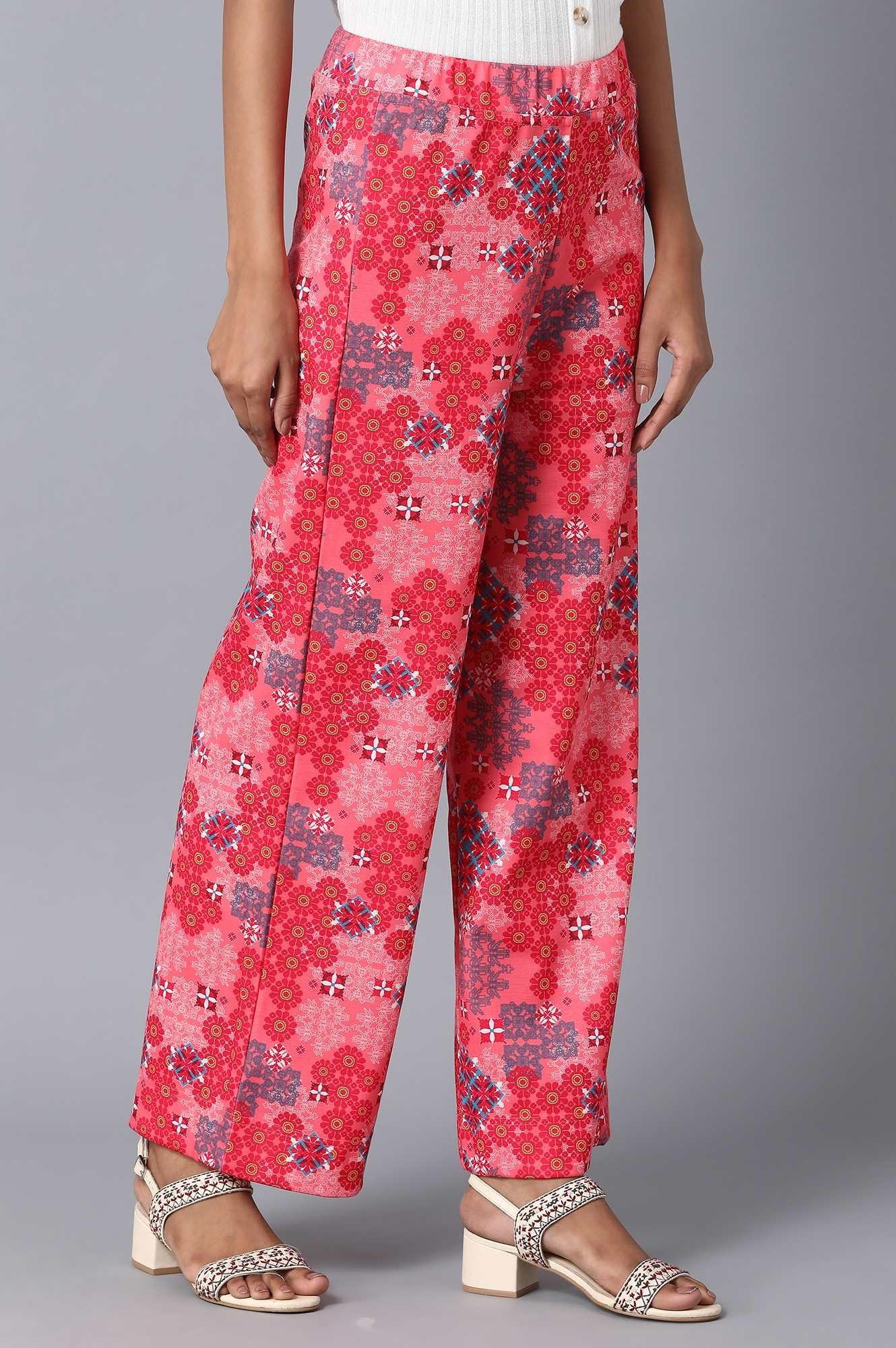 Red Loose Fit Palazzo - Image 5