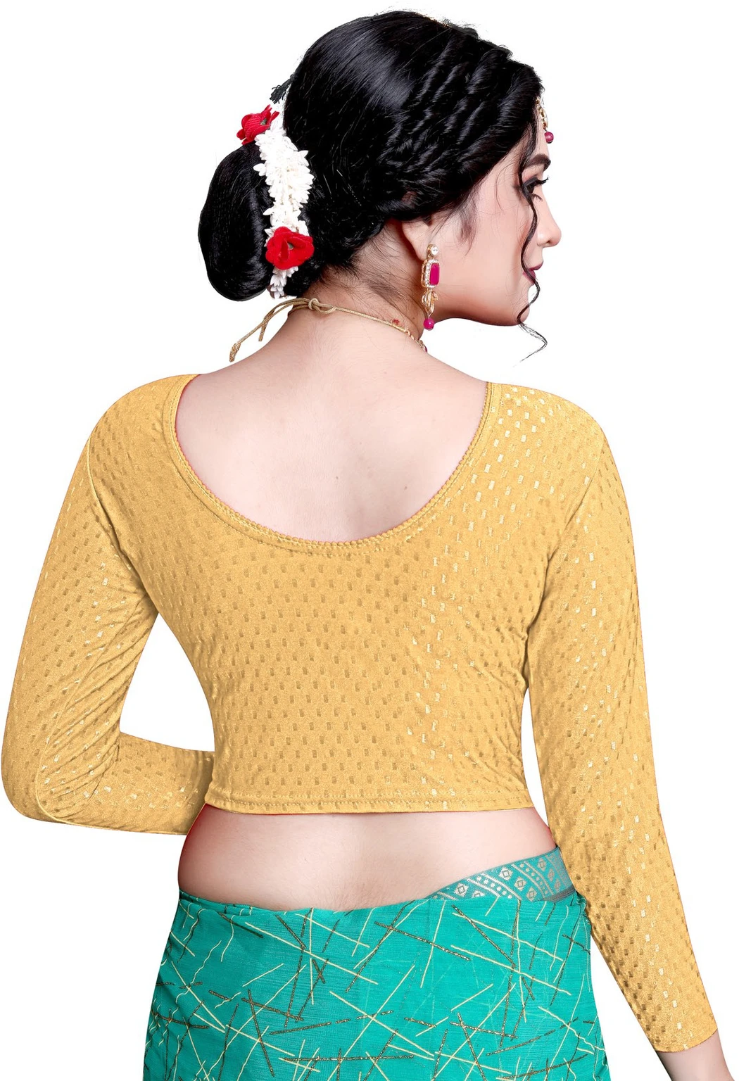 Full Sleeve Round Neck Women Blouse - Image 3