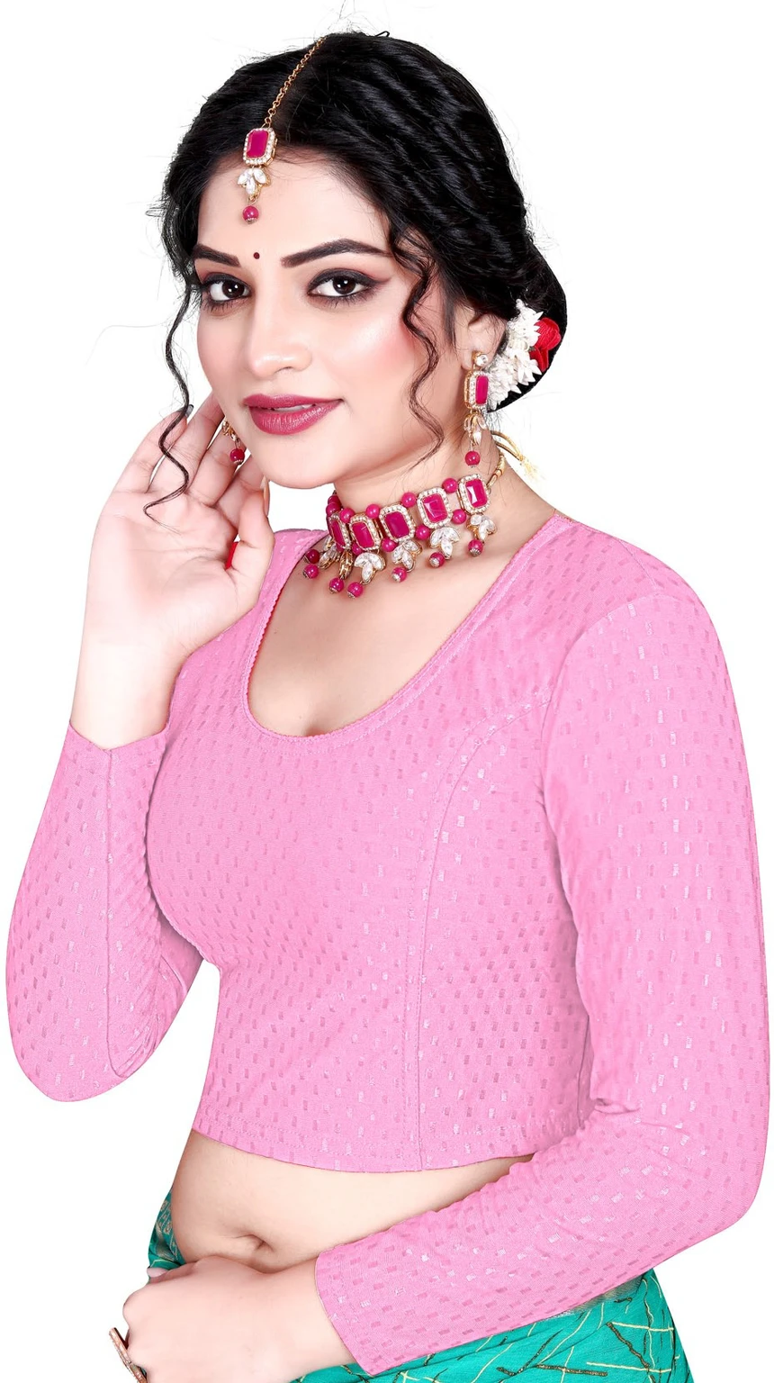 Full Sleeve Round Neck Women Blouse - Image 2