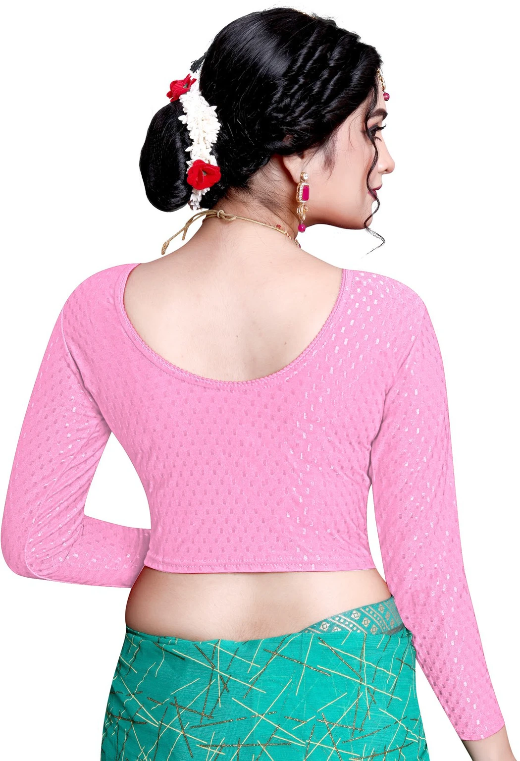 Full Sleeve Round Neck Women Blouse - Image 3