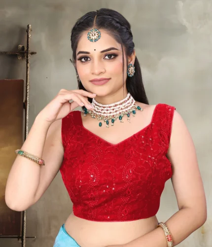 Sweetheart Neck Women Blouse