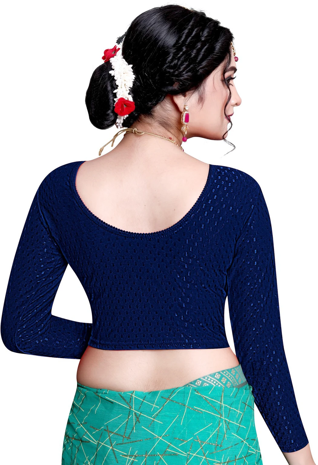 Full Sleeve Round Neck Women Blouse - Image 2