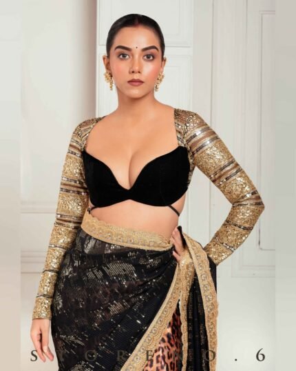 RETRO RADIANCE MELANGE BLOUSE