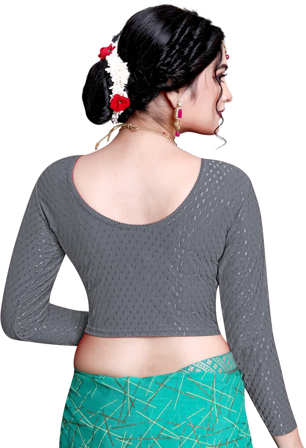 Full Sleeve Round Neck Women Blouse