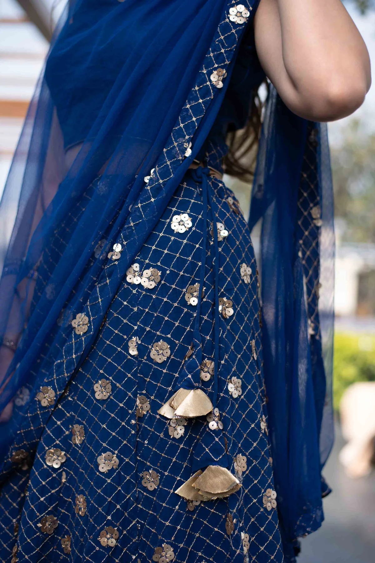 Blue Lehenga - Image 7
