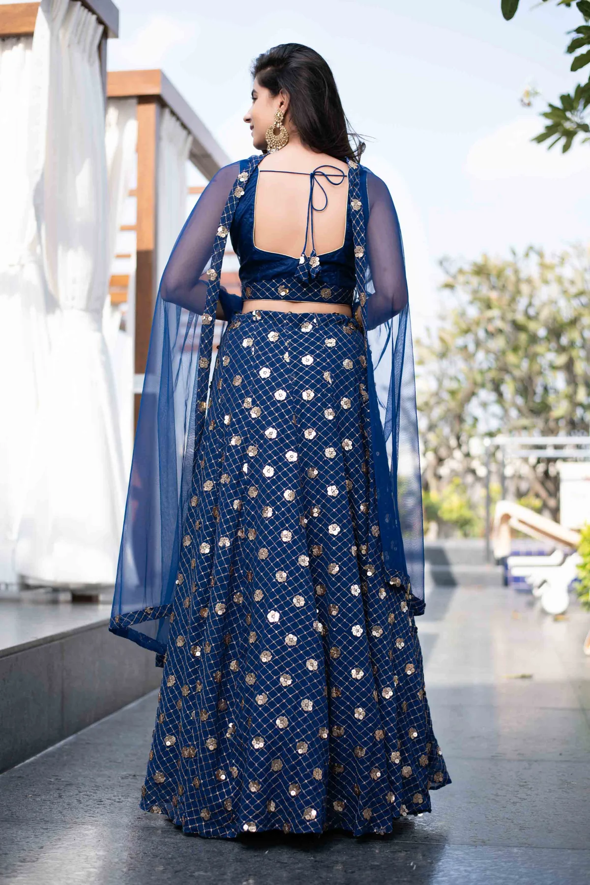 Blue Lehenga - Image 8