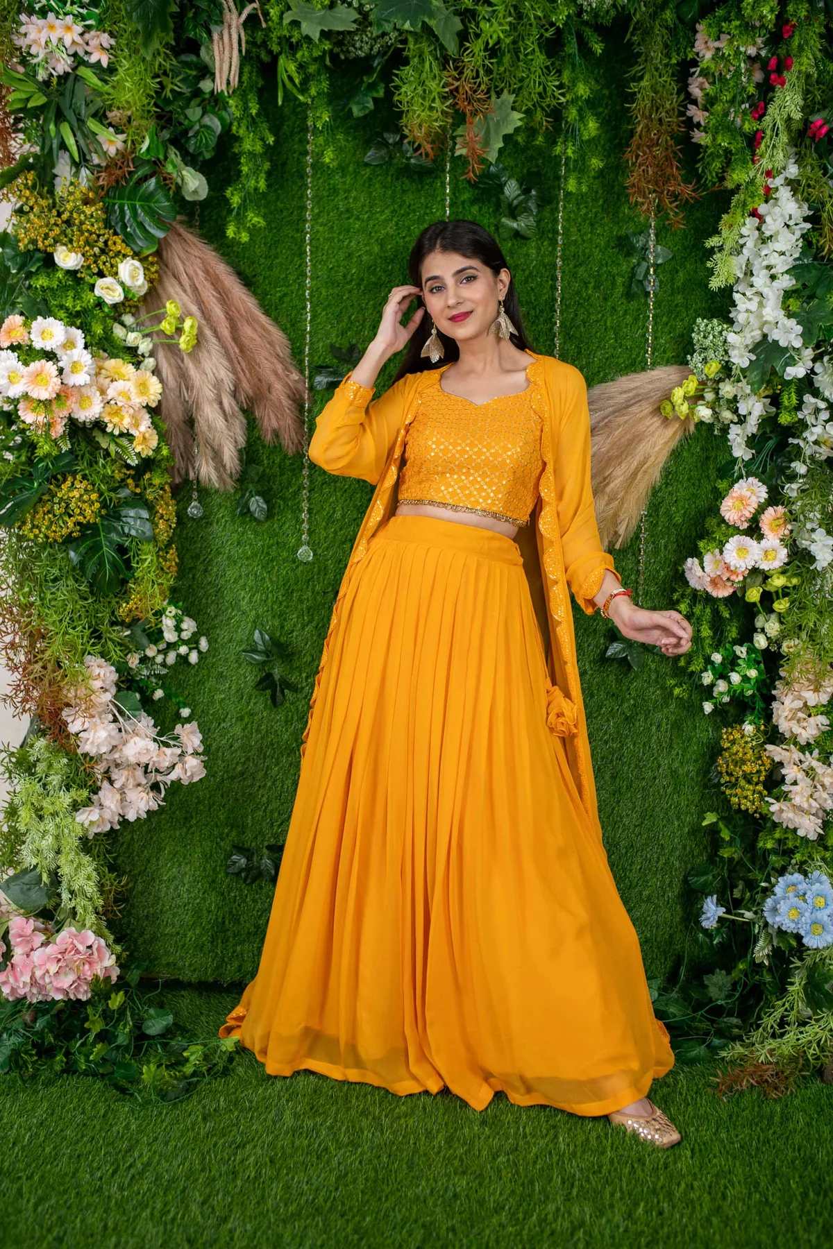 Daffodil Yellow Lehenga - Image 2