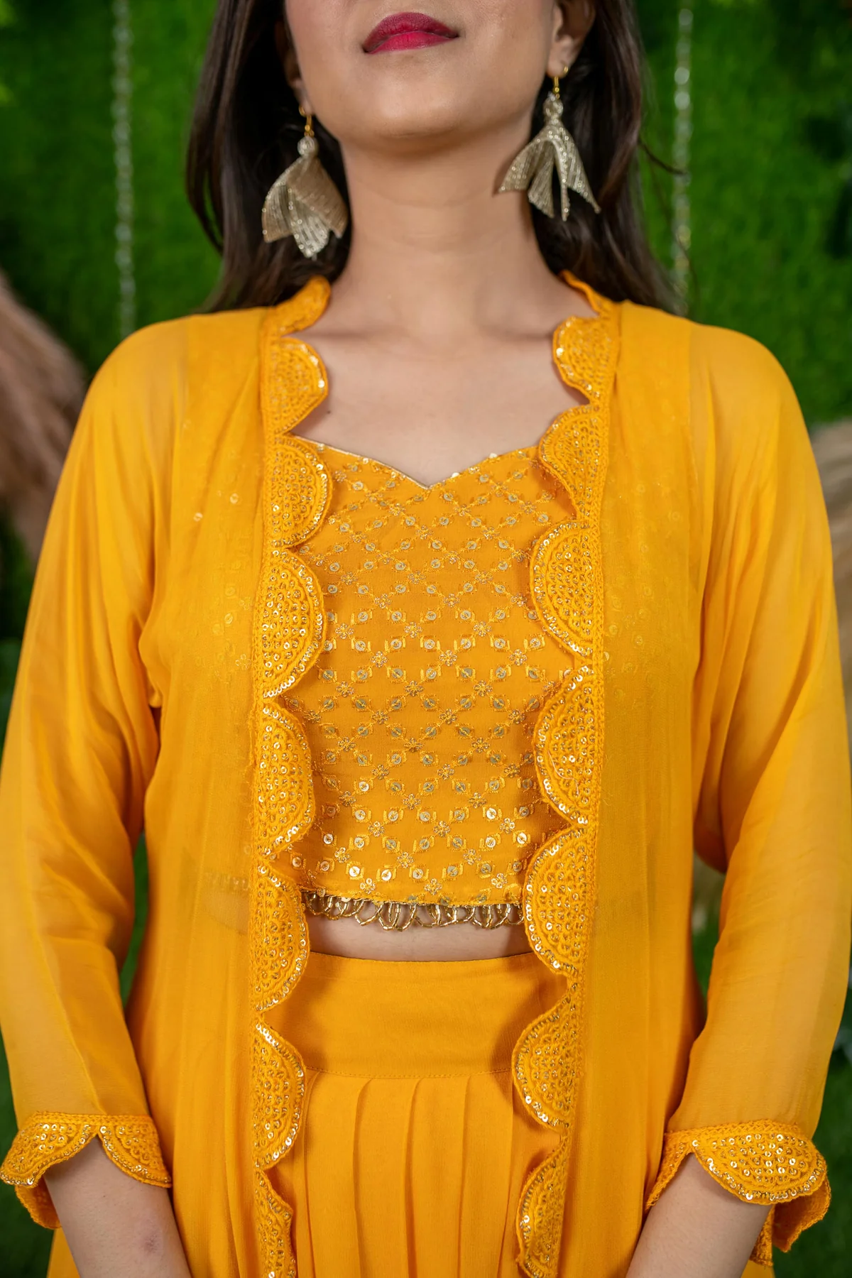 Daffodil Yellow Lehenga - Image 9