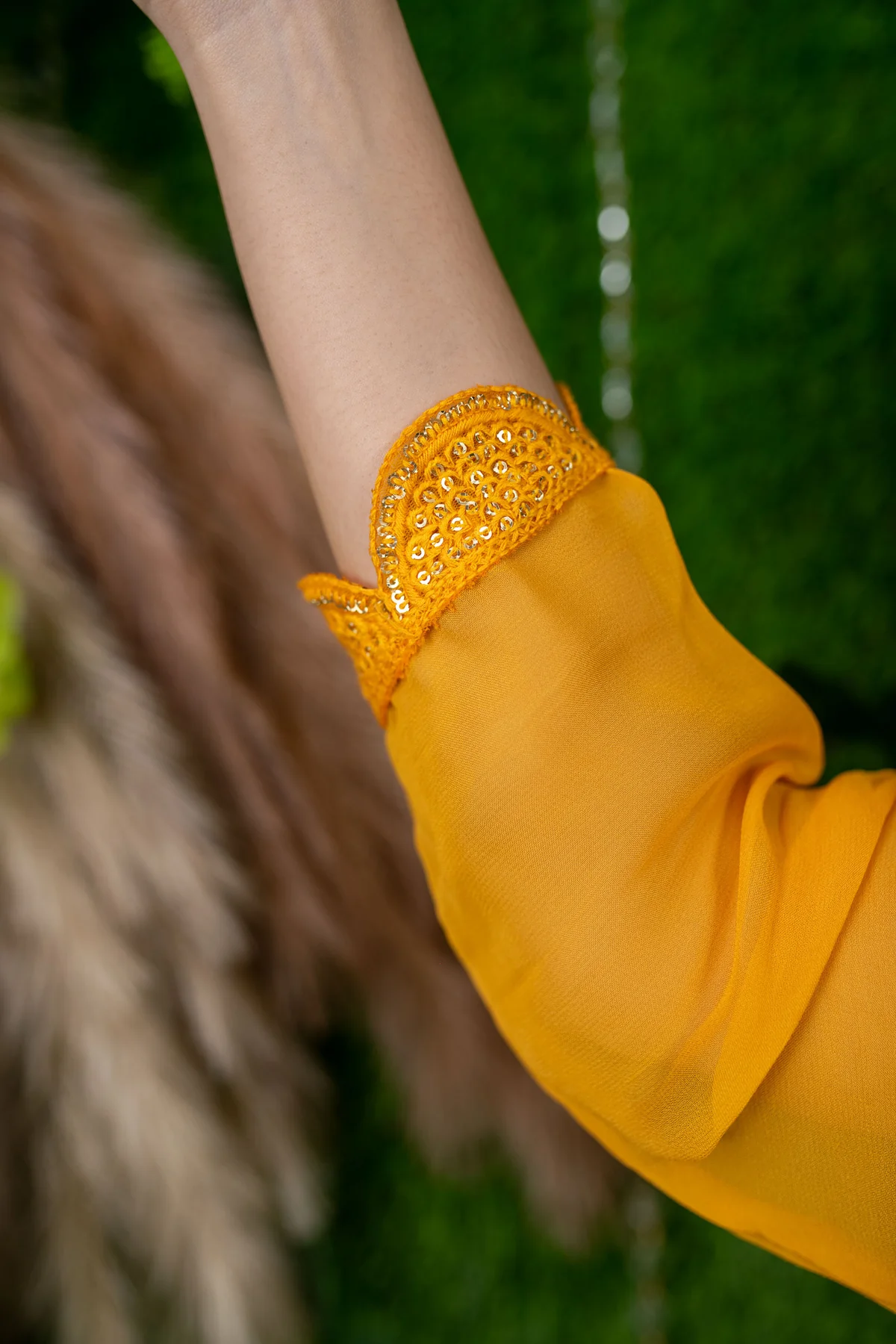 Daffodil Yellow Lehenga - Image 10