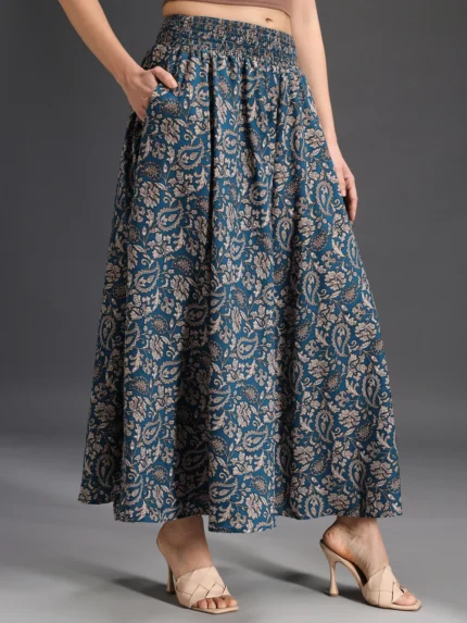 Women Flared Green, Grey, White Viscose Rayon Palazzos