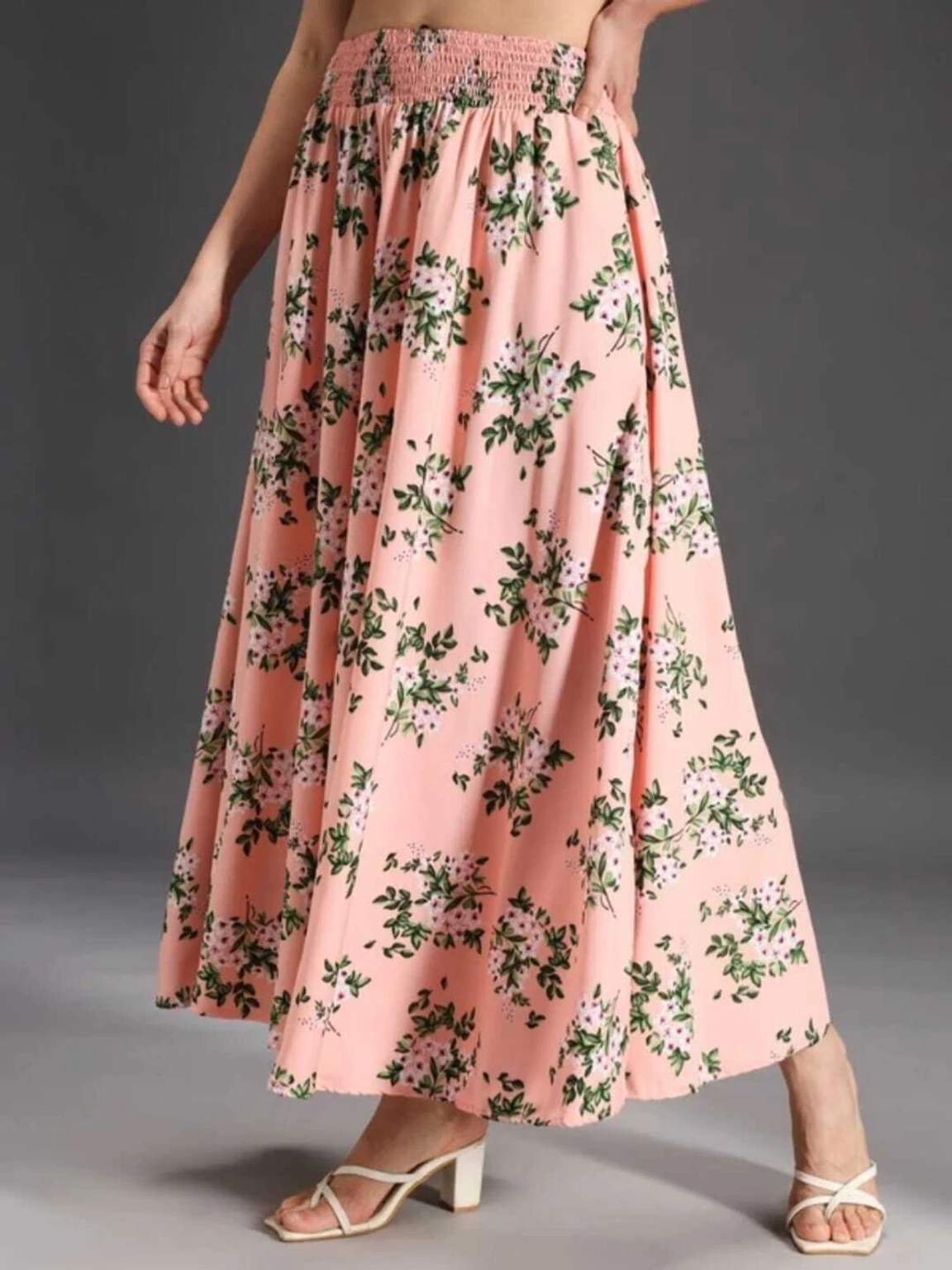 Women Flared Pink Viscose Rayon Palazzos - Image 4