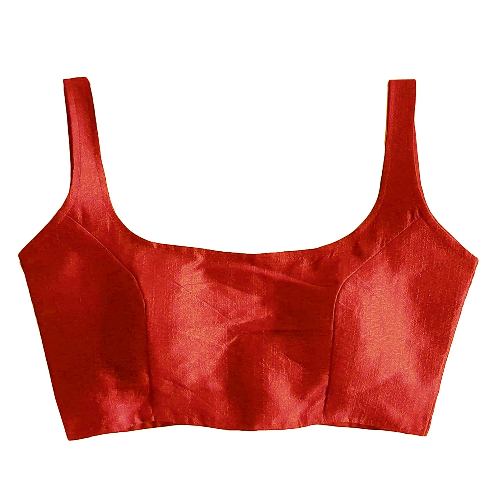 Handmade Saree Blouse, Sleeveless Poly Dupion Silk Blouse, Skirt Tunic Top