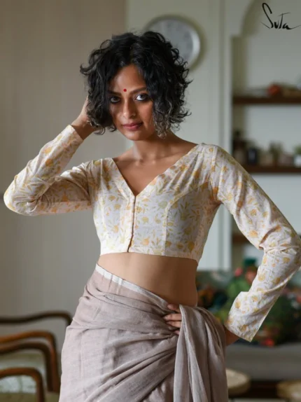 Morning Primrose  Cotton Blouse